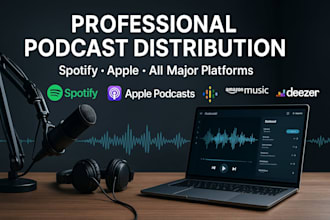 distribute your podcast to spotify, apple podcasts and all major platforms