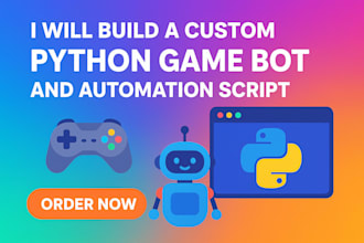 build custom python game bot and automation script