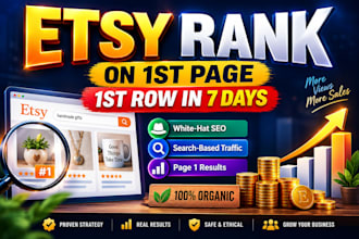 rank etsy shop listing on page 1
