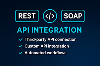 integrate or develop rest, soap or custom apis for your application