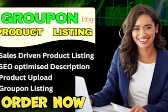create optimized service local business groupon product listing with SEO approve