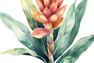 draw a botanical illustration