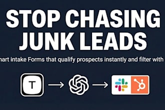 build a smart lead qualification form using typeform and openai