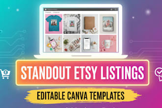 create eye catching etsy digital product mockups, listing images, and thumbnails