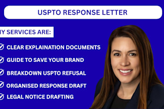 draft uspto response letter and guide to save your brand, cease and desist