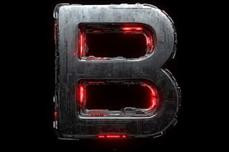 design futuristic cyberpunk logo or typography