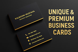 create a unique and premium double sided business card