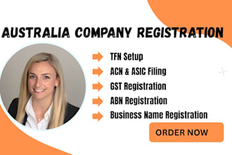 australia company formation , abn, gst, acn, asic and business registration