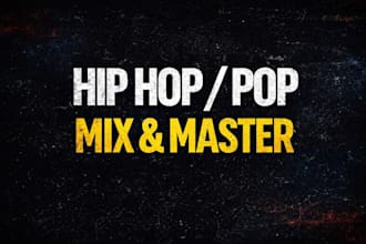 mix and master your hip hop, rock or pop songs
