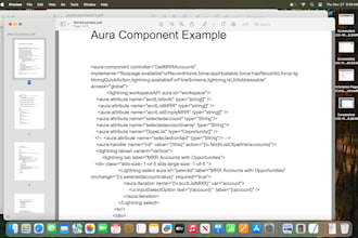 work on the salesforce development