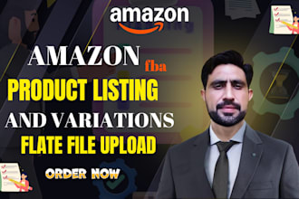 create amazon product listing and variation or fix amazon listing