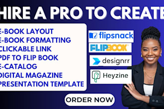 design a professional ebook, flipbook or interactive ebook