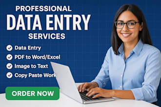 do data entry, data collection