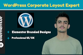build your elementor branded and corporate wordpress layout