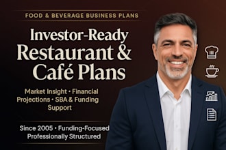 create a professional restaurant or bar business plan for you