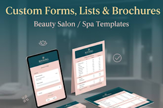 design stylish beauty spa menu therapy flyer, price list or printable sell sheet