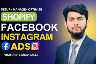 run shopify facebook ads and instagram ads for ecommerce sales