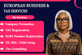 handle eu vat oss registration, eori, tax returns business registration germany