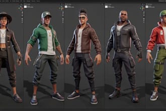 do 3d stylized 3d human child male female fantasy creature character model