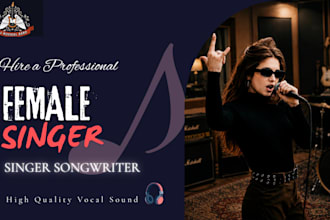 be your female singer songwriter vocalist cover song custom song and pop singer