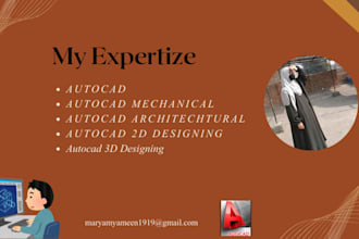 do 2d and 3d cad designing in autocad