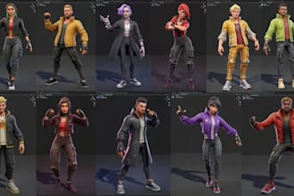 do stylized 3d cartoon character game ready npc humanoid character 3d boy model