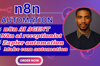 make ai receptionist ghl ai chatbot n8n automation made com make com automation
