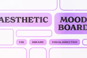 create an aesthetic mood board and visual direction for you