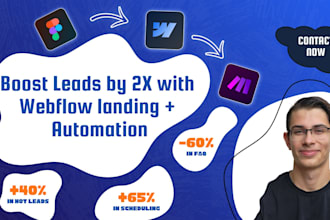 develop an roi driven webflow sales landing with automation