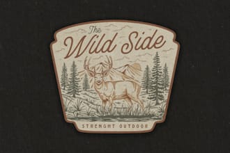 create custom retro vintage logo illustration