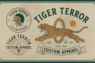 create a unique custom retro vintage logo design