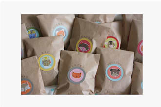 cookie goodie bag stickers,cookie bag labels