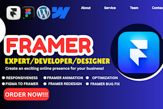 design and develop your responsive framer website with cms setup