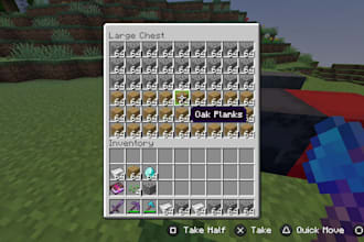 manually grind and farm minecraft resources in survival mode