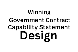 design winning government contract capability statement