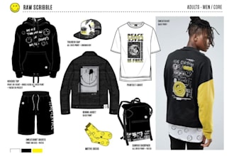 make streetwear tech pack technical drawing and clothing mockup