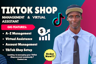 be your tiktok shop virtual assistant and store manager