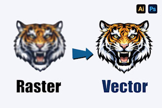 vector tracing logo raster to svg ai eps for cnc laser cutting