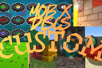 make your custom minecraft disc or mob bedrock, with a gift , also java