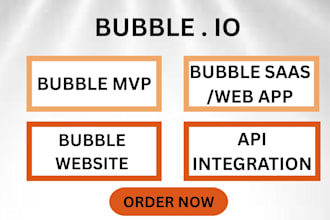 develop bubble io bubble mvp bubble io developer saas web app bubble website