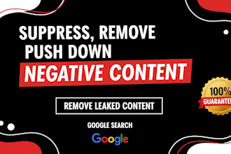 suppress remove, push down negative content from google search