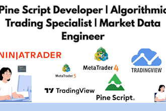 make trading bots and indicator in mt5, python, tradingview, atas, ninjatrader