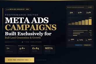 run performance driven meta ad campaigns built exclusively for b2b lead gen biz