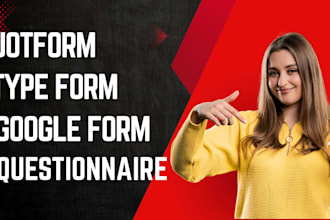 create online form using jotform, typeform,online forms