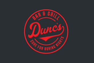 design creative bar grill logo