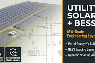 do utility solar design bess layout and interconnection sld