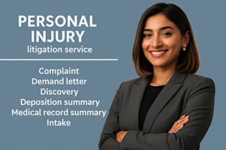 provide online personal injury support and claim document assistance
