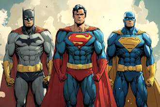 superhero comic book illustration marvel