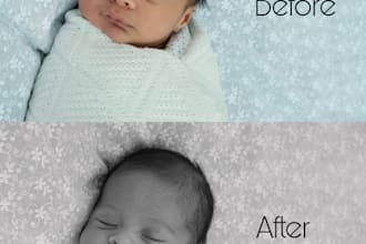 create black and white edits with an old film inspired look