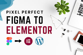 convert figma to wordpress elementor, or redesign website